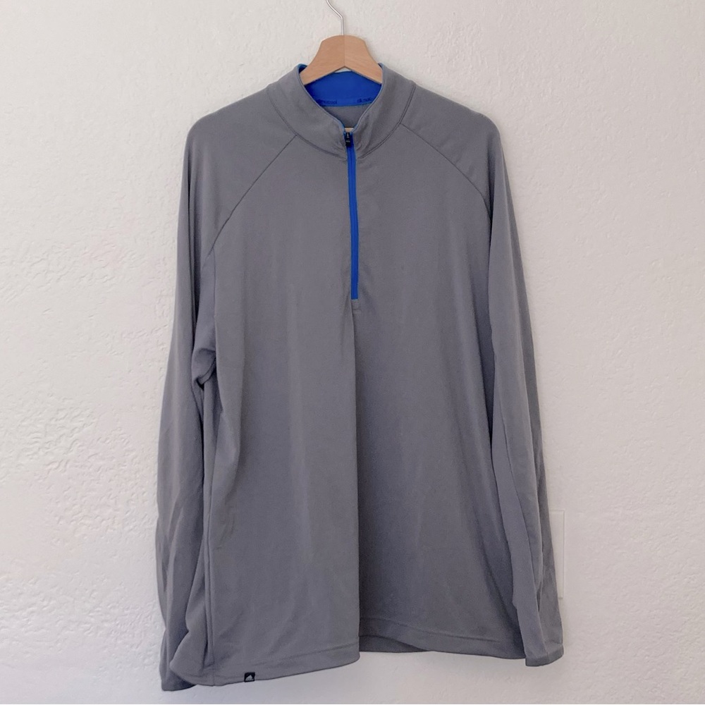 Adidas Climacool Gray Quarter Zip, Size L